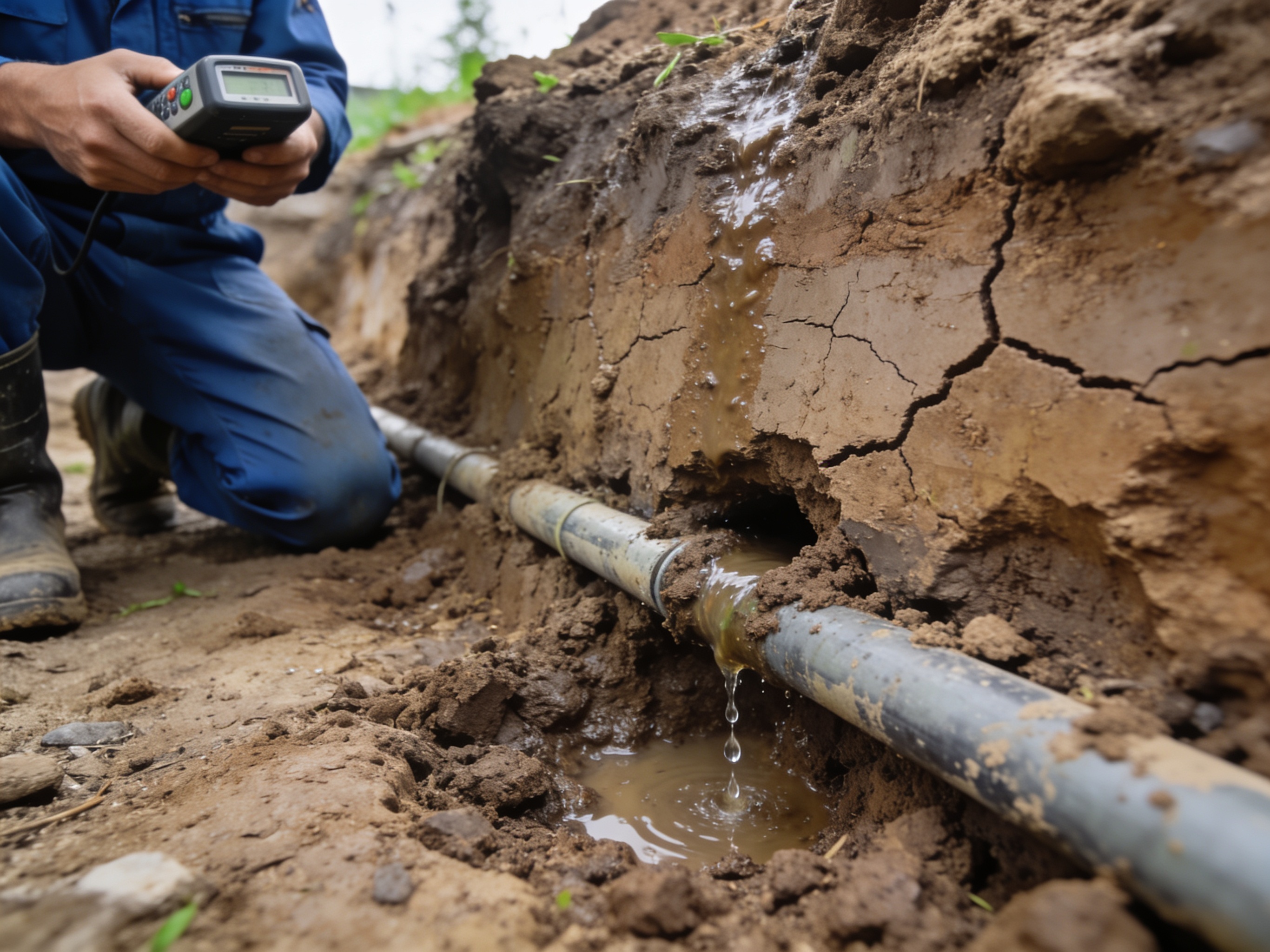 Detecting Underground Leaks in Clay Soil Around The Colony