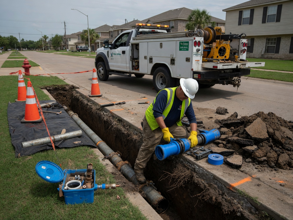 Water Line Replacement in The Colony,, TX