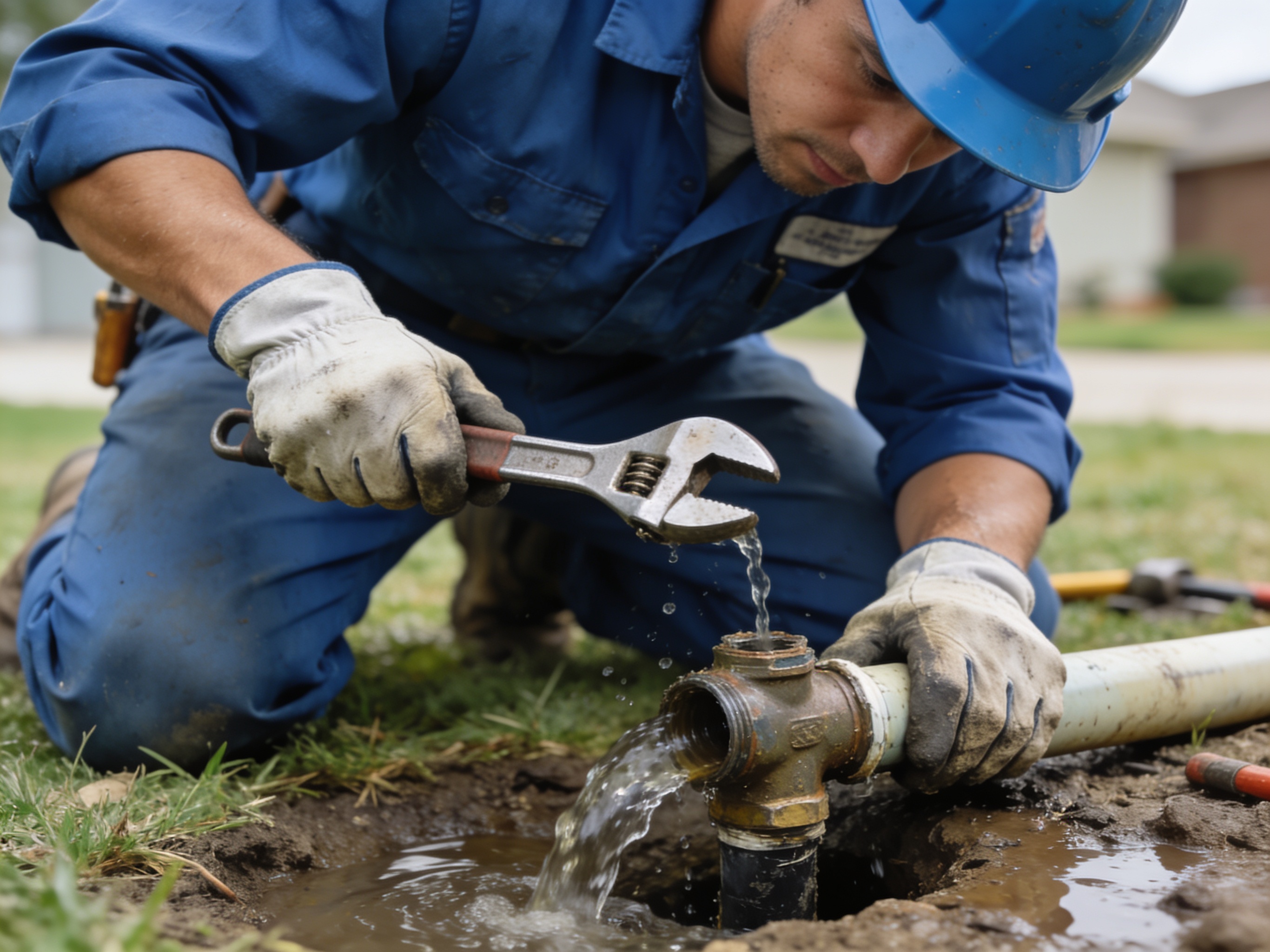 Water Service Line Leak Repair in The Colony,, TX